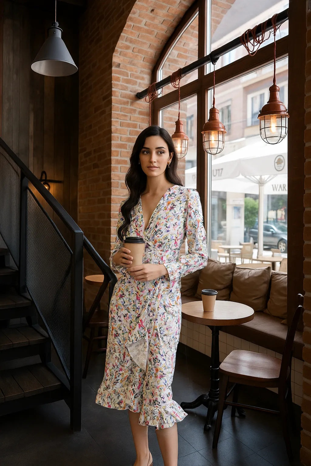 Silky Soft Satin Graceful Wrap Midi Dress