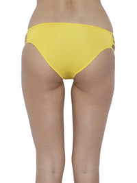 BASIICS Female Yellow Erótico Exotic Bikini Panty
