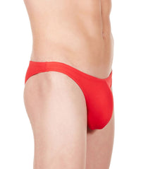 La Intimo Red Men Bikini Nylon Spandex Briefs