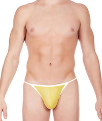 La Intimo Yellow Men Brazil Style Bikini Nylon Spandex Briefs