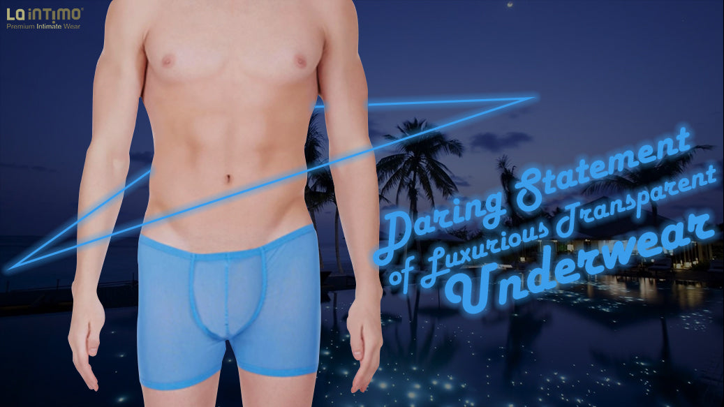 LUXURIOUS MENS TRANSPARENT UNDERWEAR