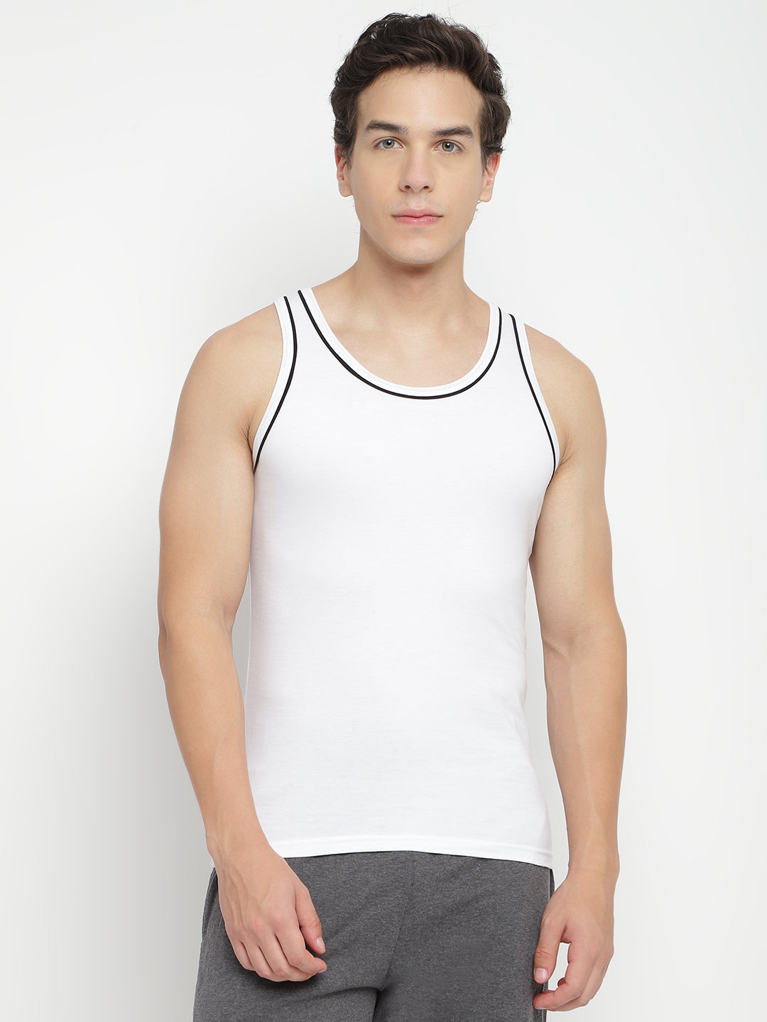 La Intimo Men's Gym Vest - Single Pack, Comfortable and Stylish Innerwear