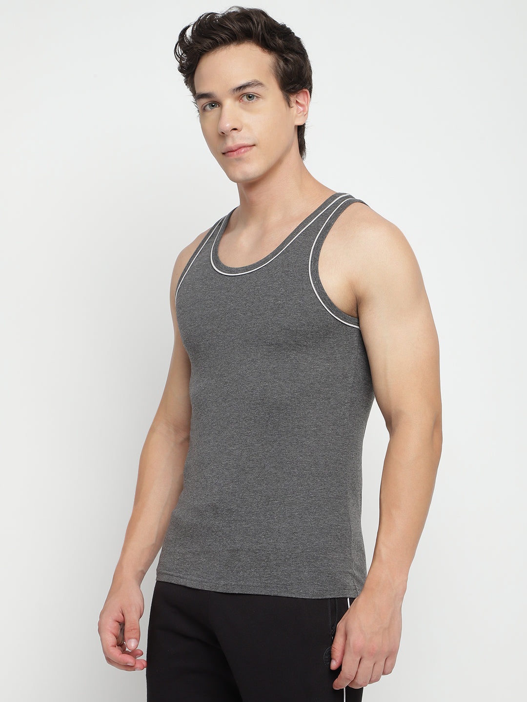 La Intimo Men's Gym Vest - Single Pack, Comfortable and Stylish Innerwear