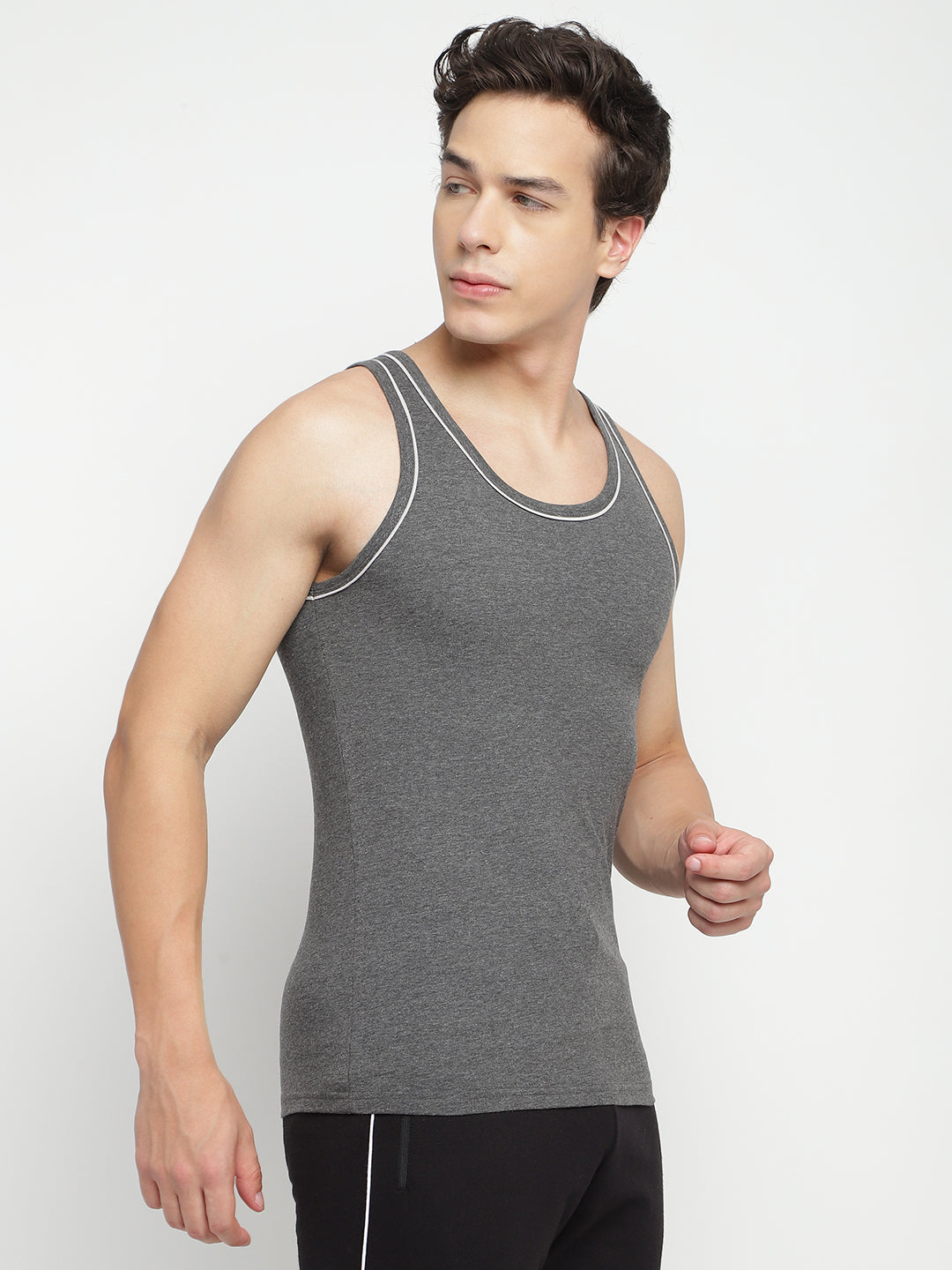 La Intimo Men's Gym Vest - Single Pack, Comfortable and Stylish Innerwear