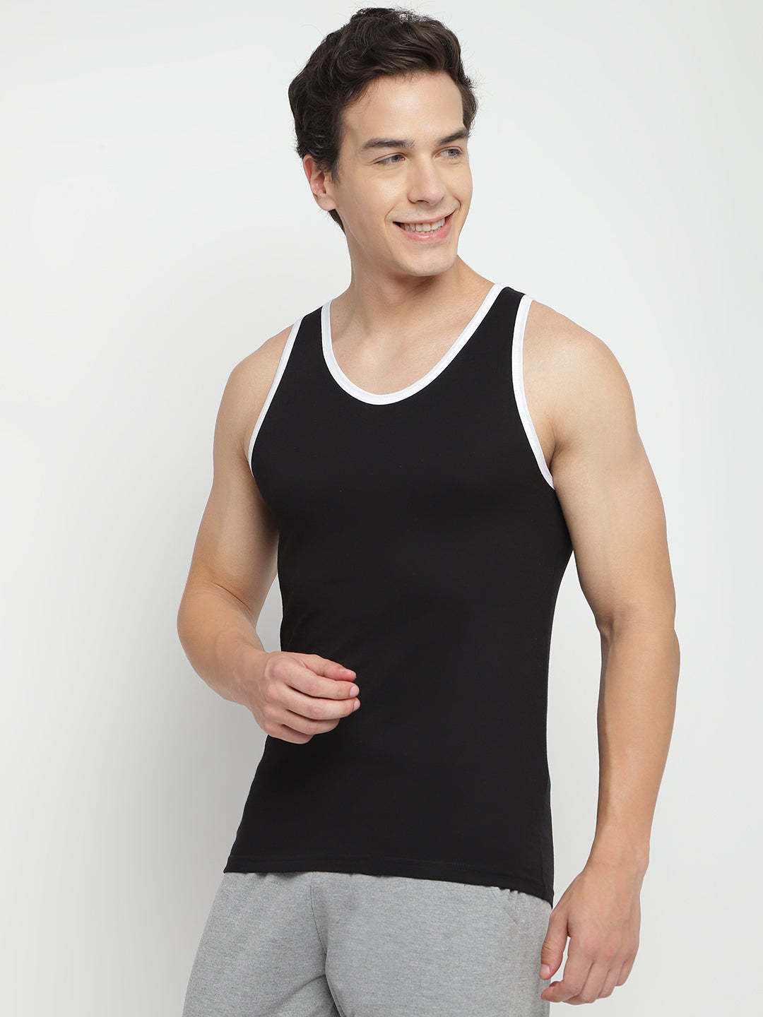 Men's regular vests by La Intimo, Pack of 3, stylish and comfortable innerwear for daily use.