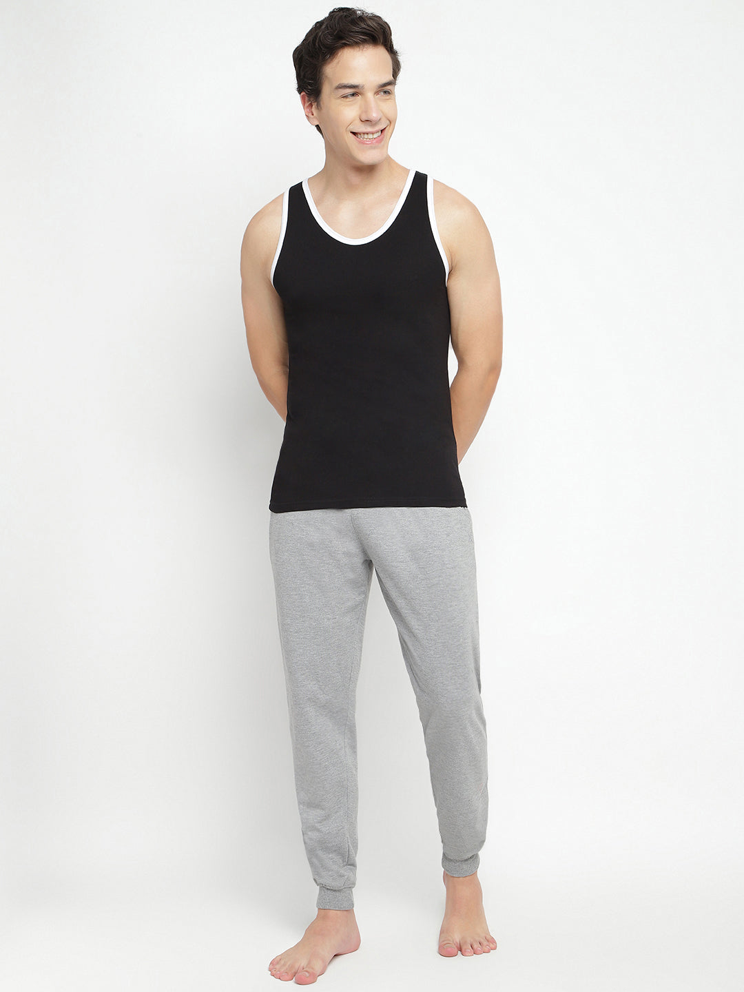 Men's regular vests by La Intimo, Pack of 3, stylish and comfortable innerwear for daily use.