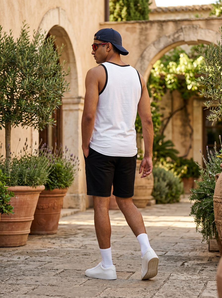 Men's 100% Cotton Vest Sando Baniyan - Basic Comfort