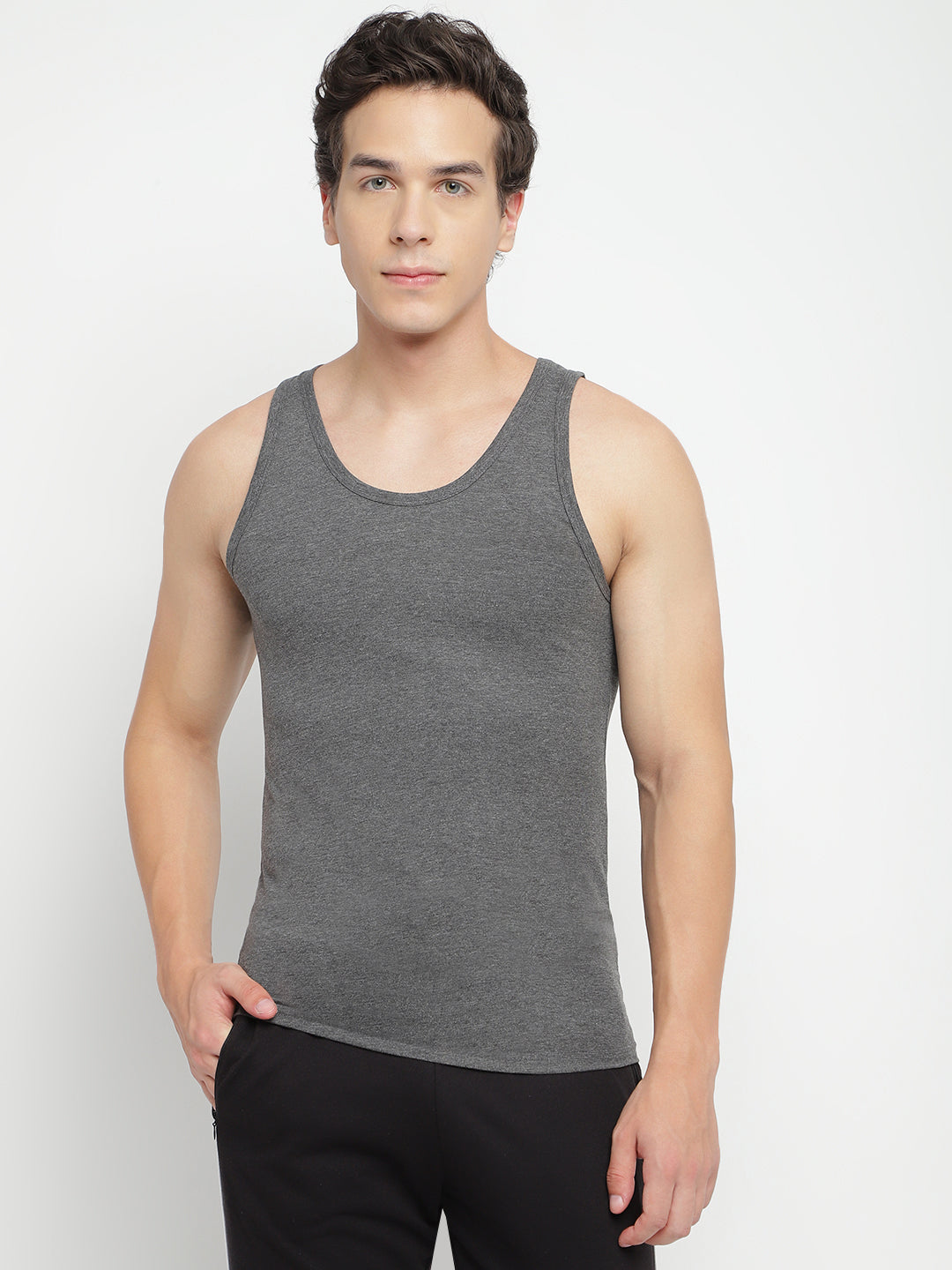 La Intimo Men's Regular Vest - Single Pack, Comfortable and Premium Innerwear