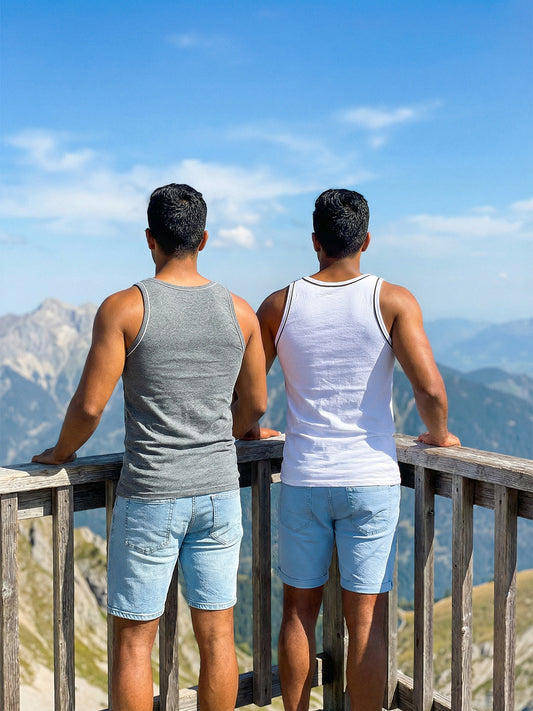 100% Cotton Vest - Gym Fit (Pack of 2)