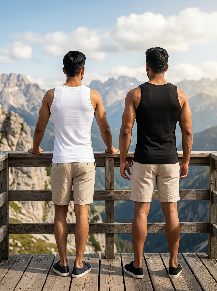 100% Cotton Vest - Broad Support (Pack of 2)