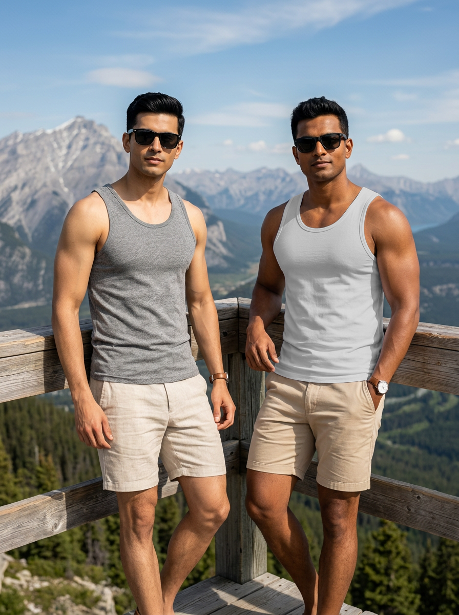 100% Cotton Vest - Broad Support (Pack of 2)
