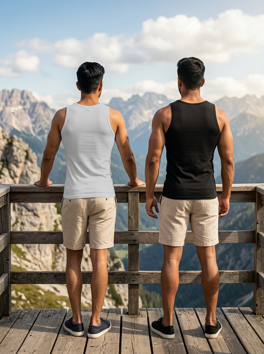 100% Cotton Vest - Broad Support (Pack of 2)