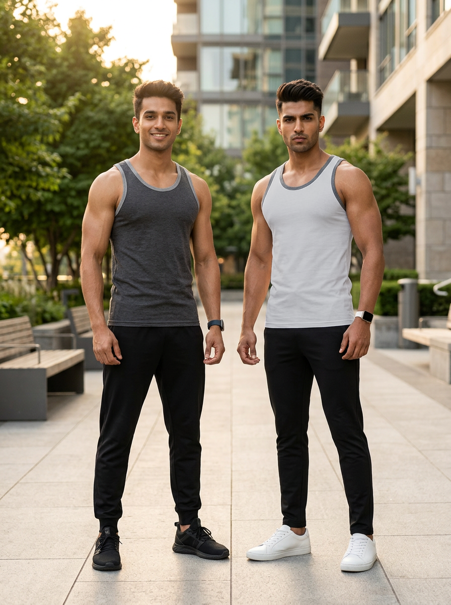 100% Cotton Vest - Basic Comfort (Pack of 2)