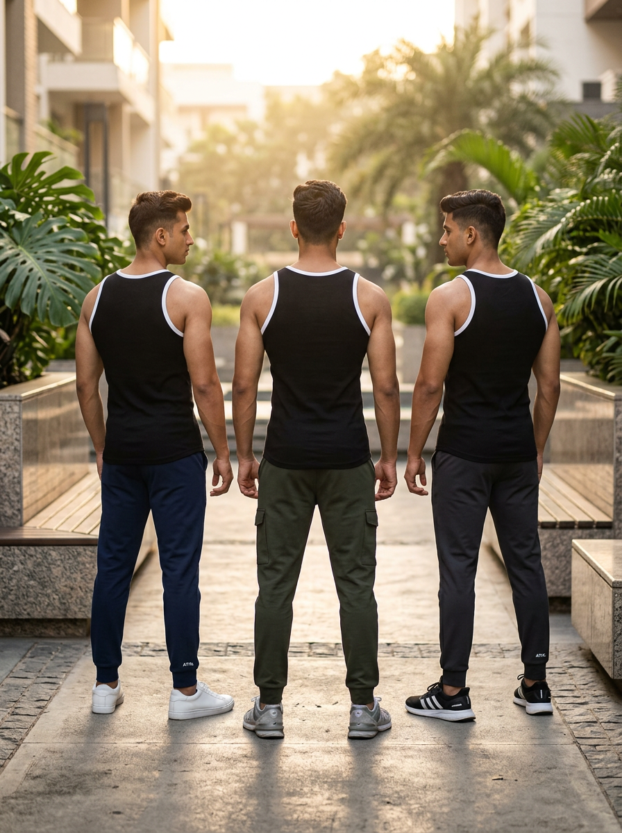 100% Cotton Vest - Basic Comfort (Pack of 3)