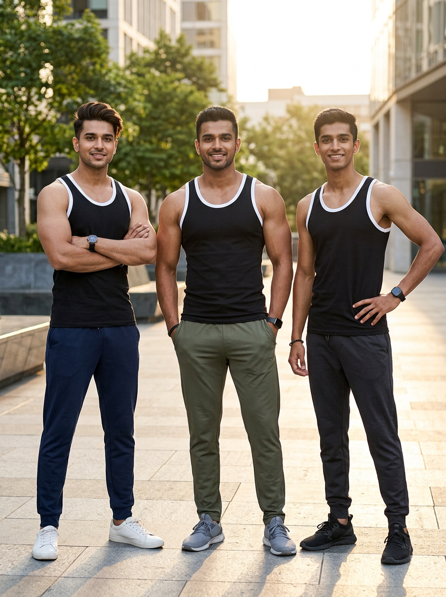 100% Cotton Vest - Basic Comfort (Pack of 3)