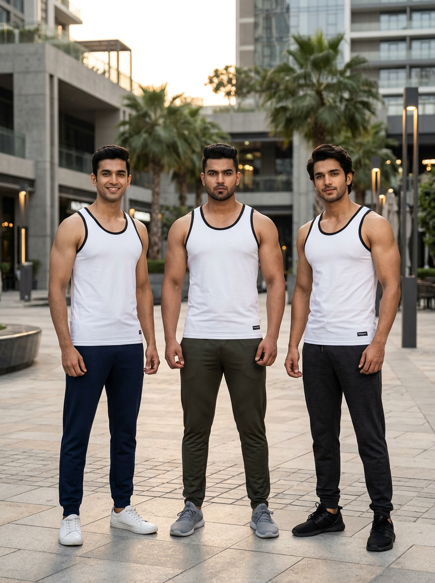 100% Cotton Vest - Basic Comfort (Pack of 3)