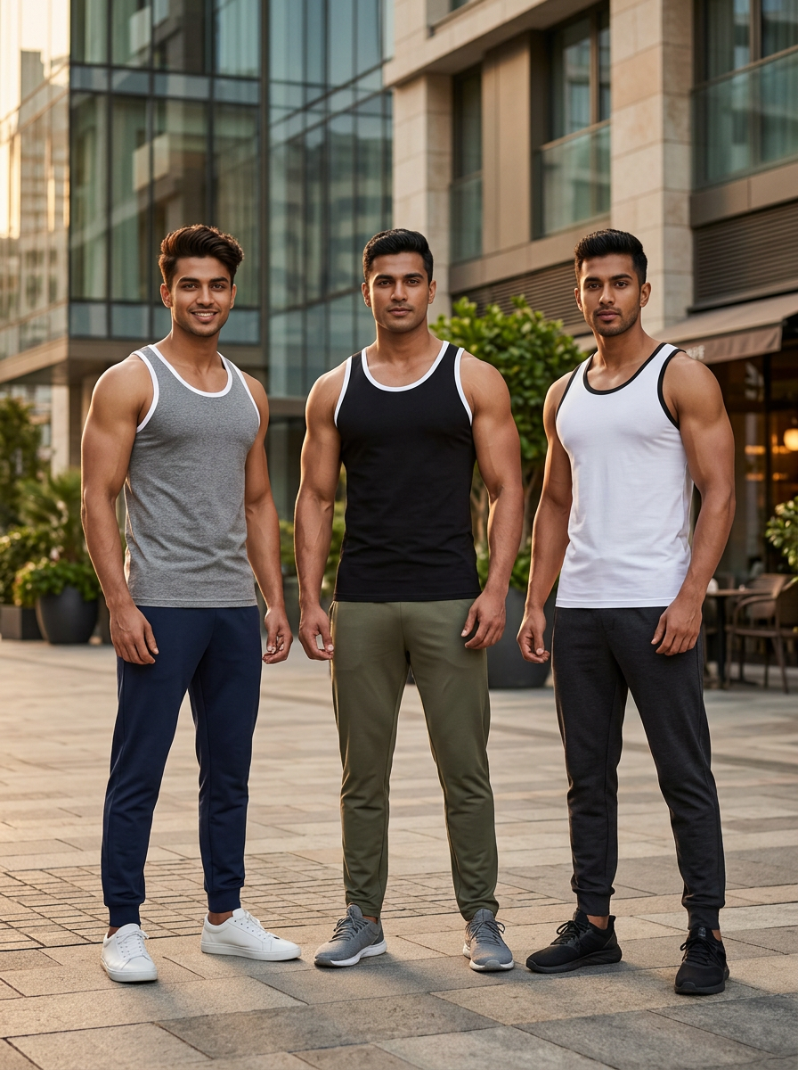 100% Cotton Vest - Basic Comfort (Pack of 3)