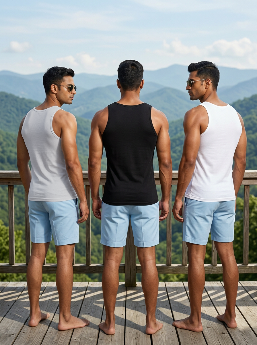100% Cotton Vest - Regular (Pack of 3)