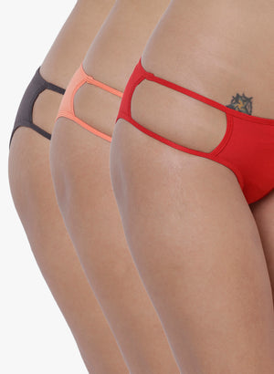 Erotico Exotic Bikini Panty (Combo Pack of 3)