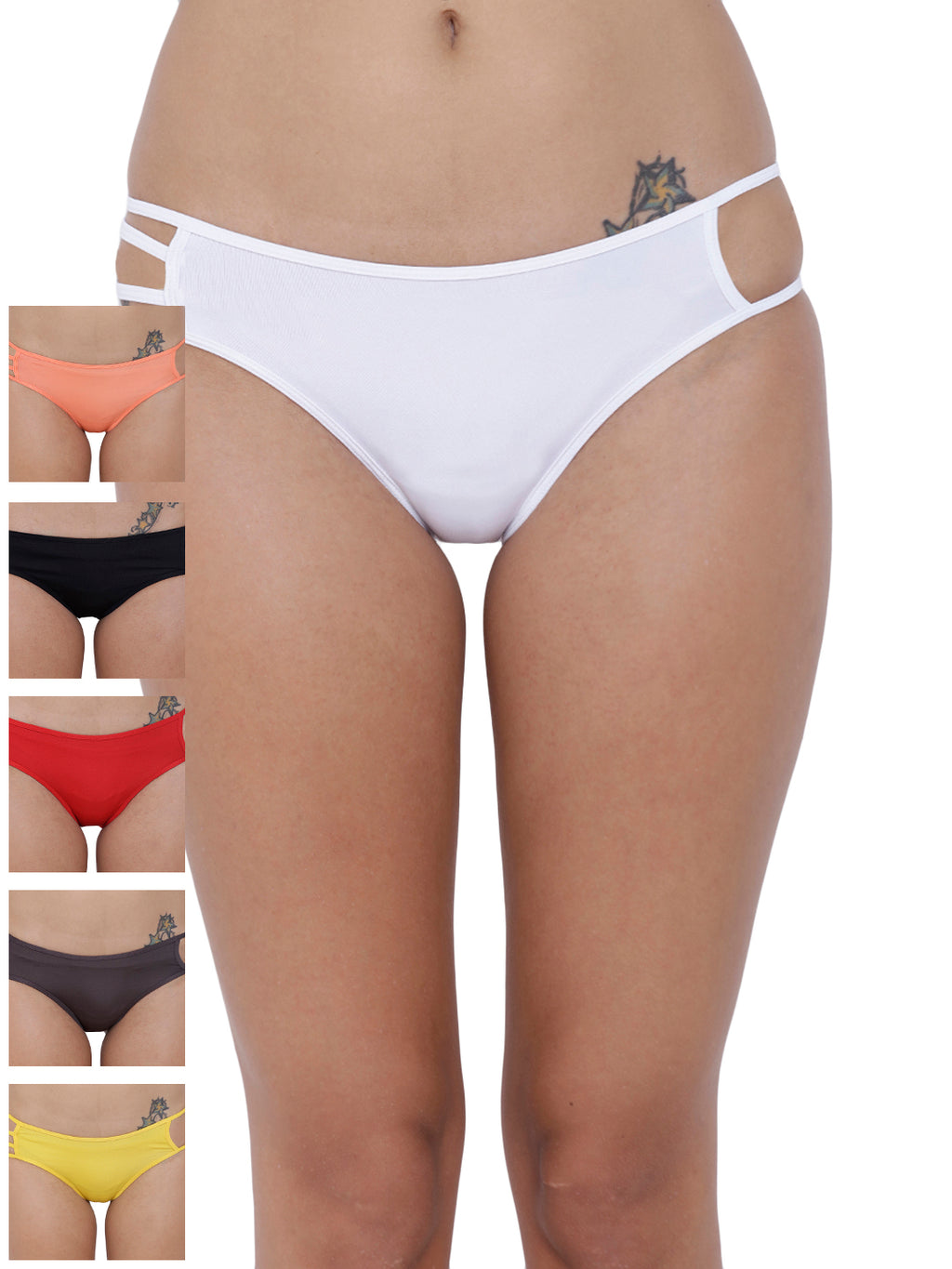 Erotico Exotic Bikini Panty (Combo Pack of 6)