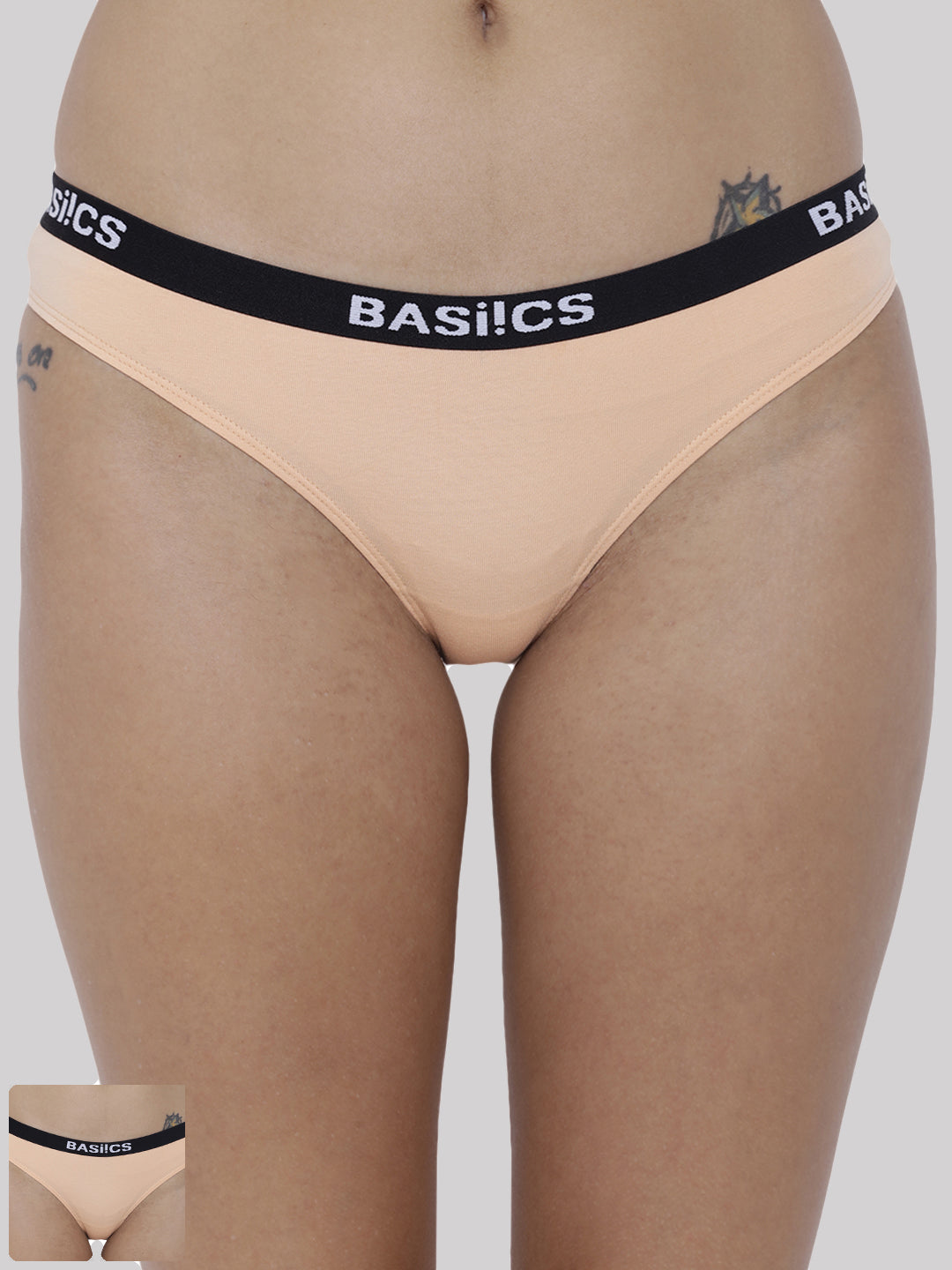 BASIICS by La Intimo women's pack of 2 panties and briefs for comfortable and stylish everyday wear.