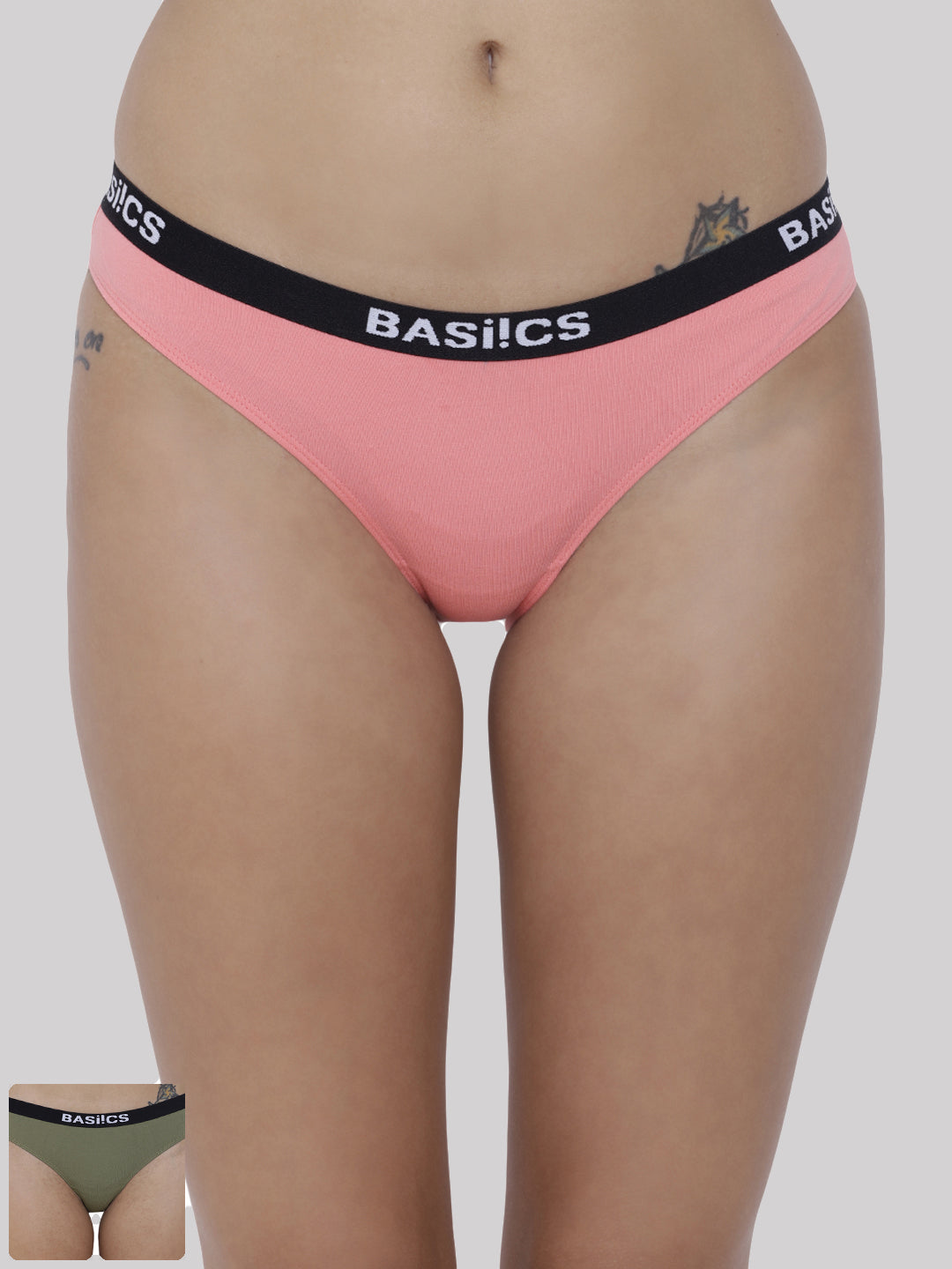 BASIICS by La Intimo women's pack of 2 panties and briefs for comfortable and stylish everyday wear.