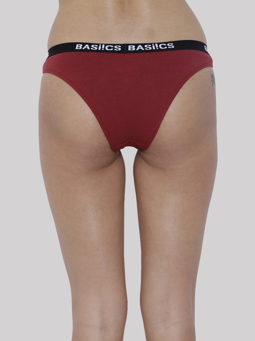 Pack of 8 women's briefs by BASIICS by La Intimo in a variety of colors, designed for comfort and everyday wear.