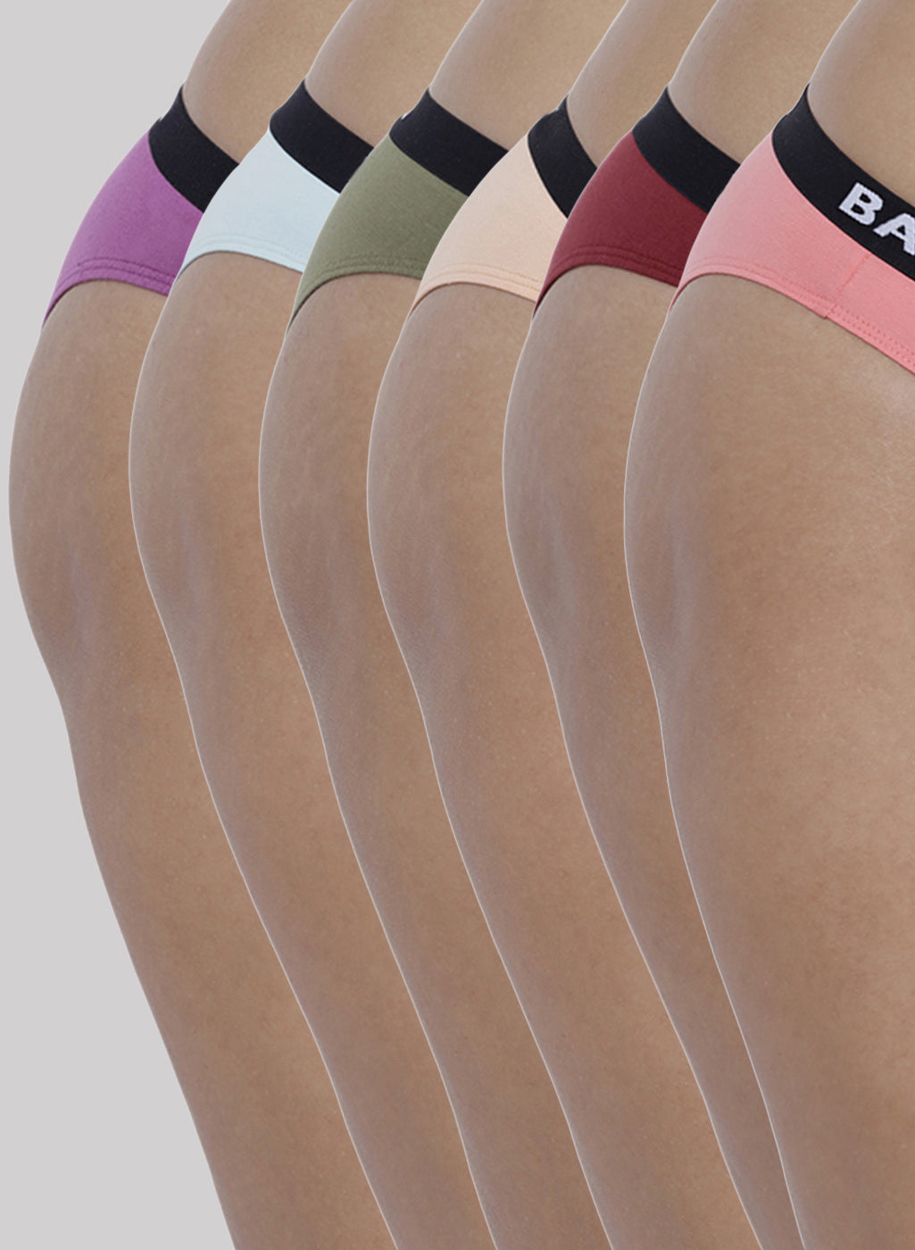 Cotton Brief Panty BASIICS - Candy (Pack of 6)