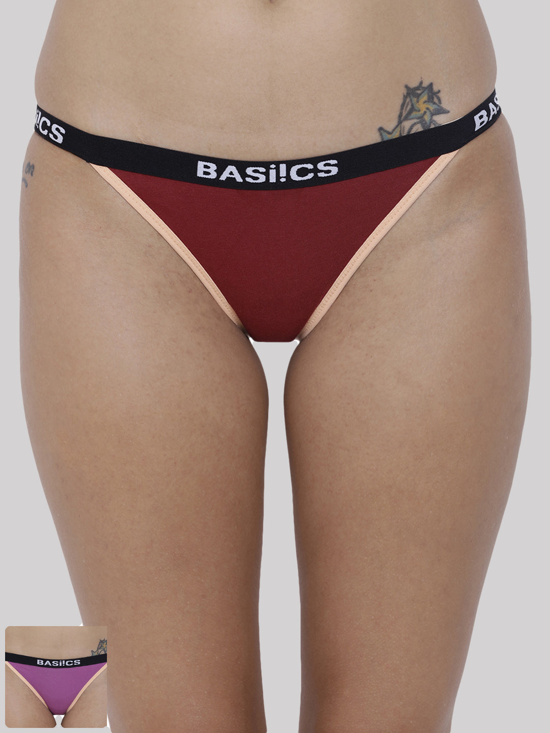 BASIICS by La Intimo women's pack of 2 panties and briefs for comfortable and stylish everyday wear.