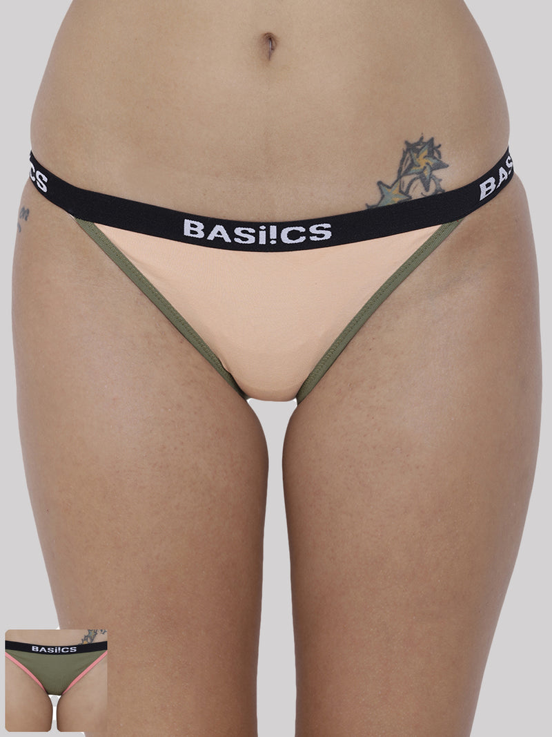 BASIICS by La Intimo women's pack of 2 panties and briefs for comfortable and stylish everyday wear.