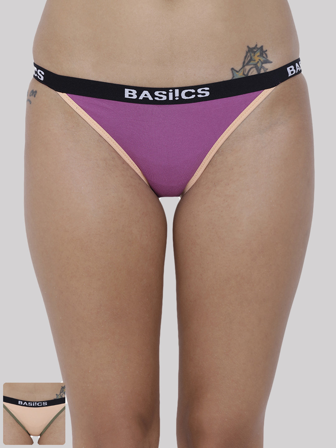 BASIICS by La Intimo women's pack of 2 panties and briefs for comfortable and stylish everyday wear.