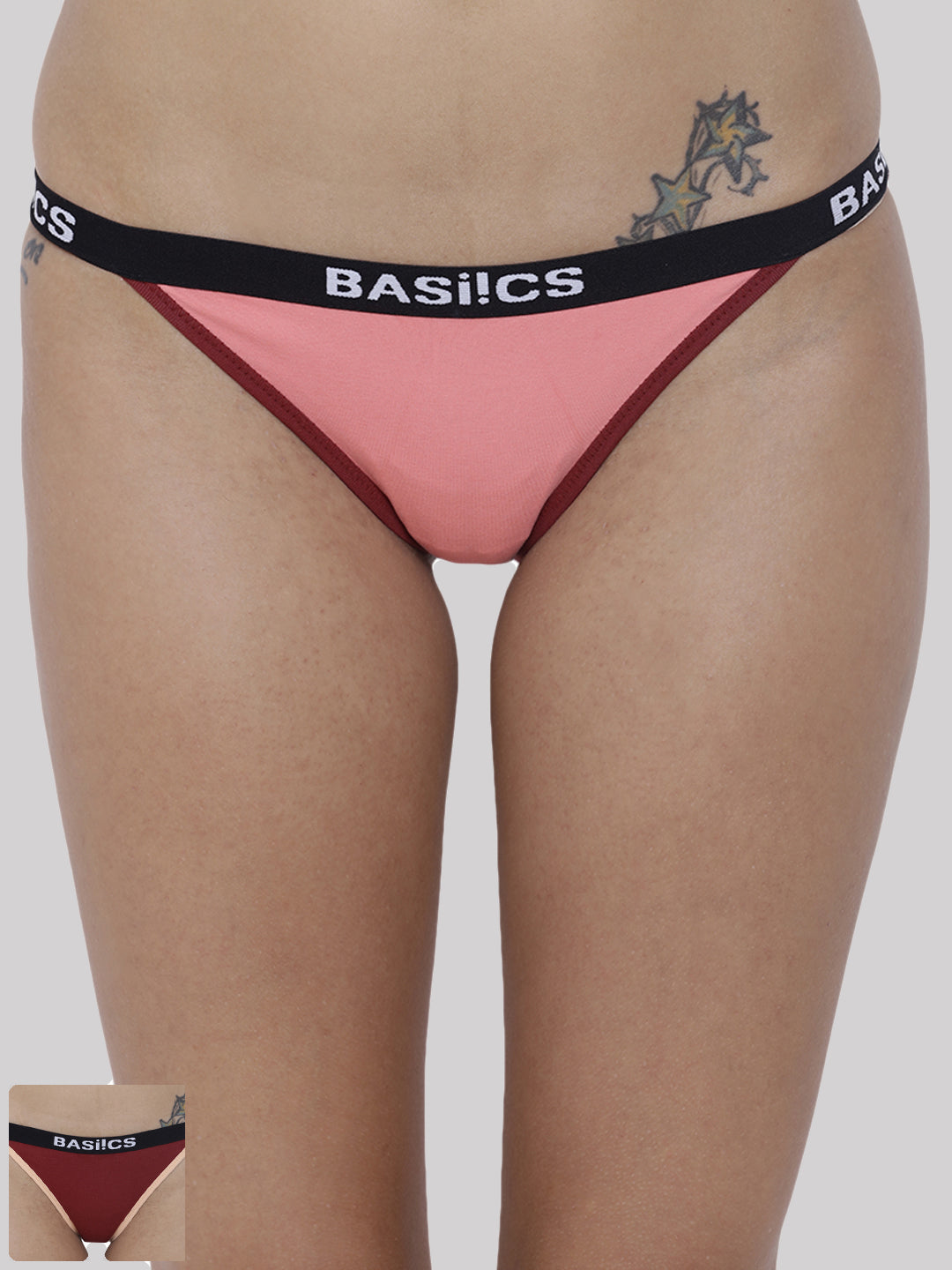 BASIICS by La Intimo women's pack of 2 panties and briefs for comfortable and stylish everyday wear.