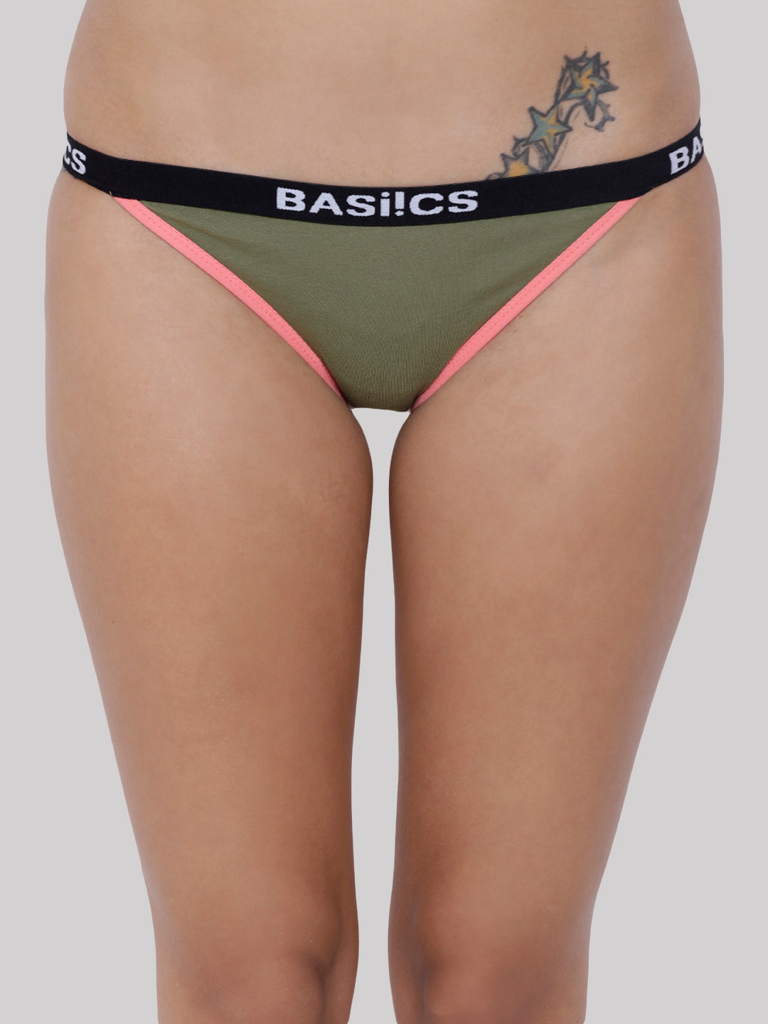 Cotton Brief Panty BASIICS - Fashionable (Pack of 6)