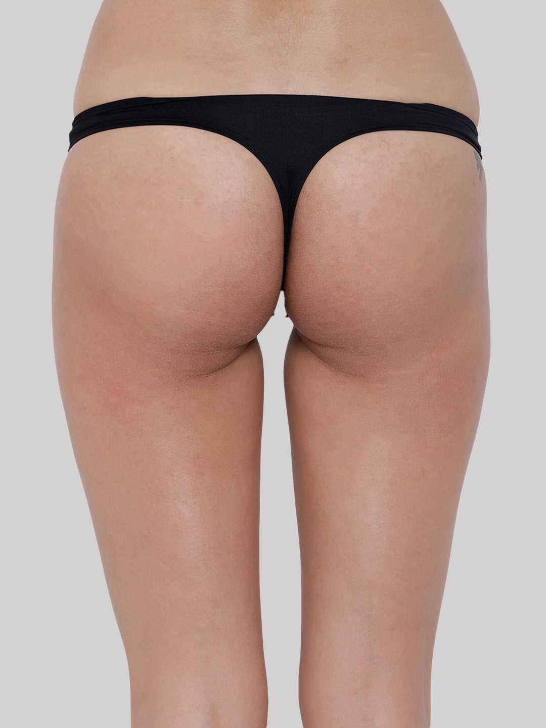 BASIICS by La Intimo women's single-pack semi-seamless thong panty for a smooth fit and comfortable everyday wear.