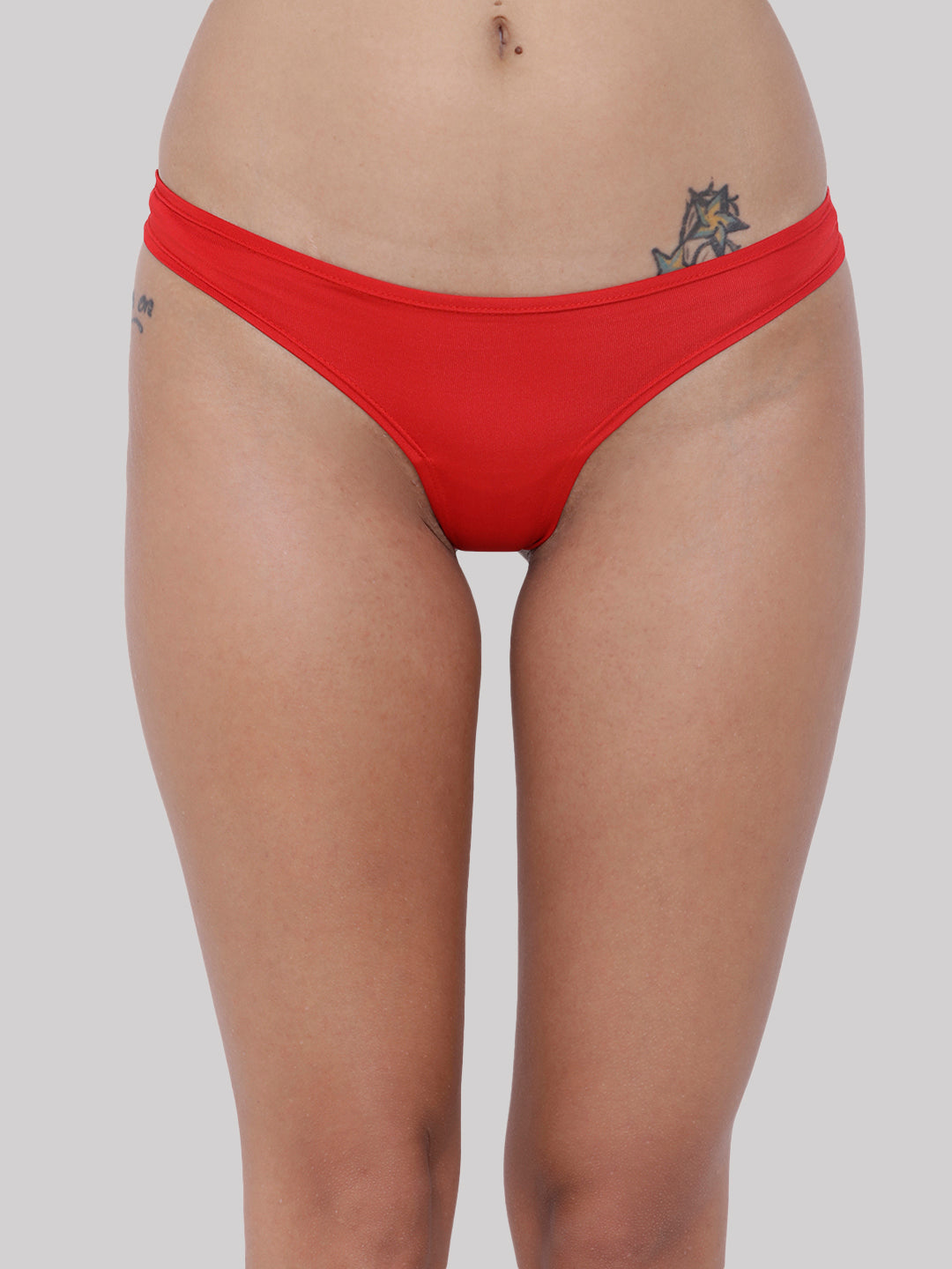 BASIICS by La Intimo women's single-pack semi-seamless thong panty for a smooth fit and comfortable everyday wear.