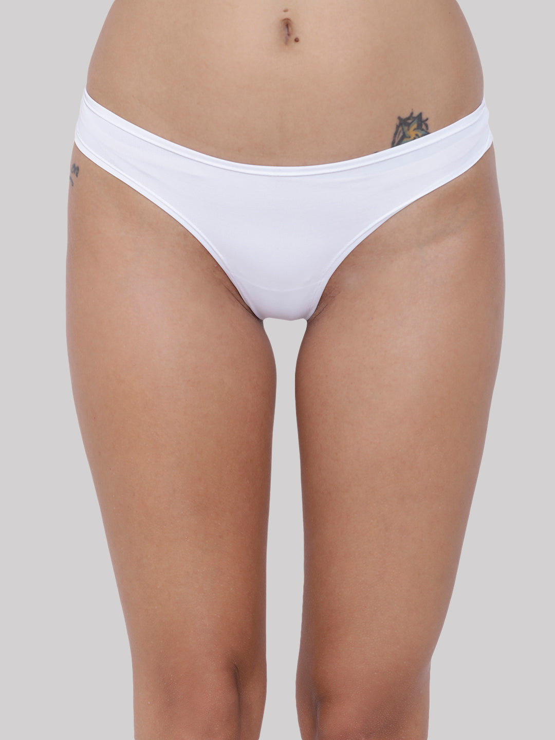 BASIICS by La Intimo women's single-pack semi-seamless thong panty for a smooth fit and comfortable everyday wear.