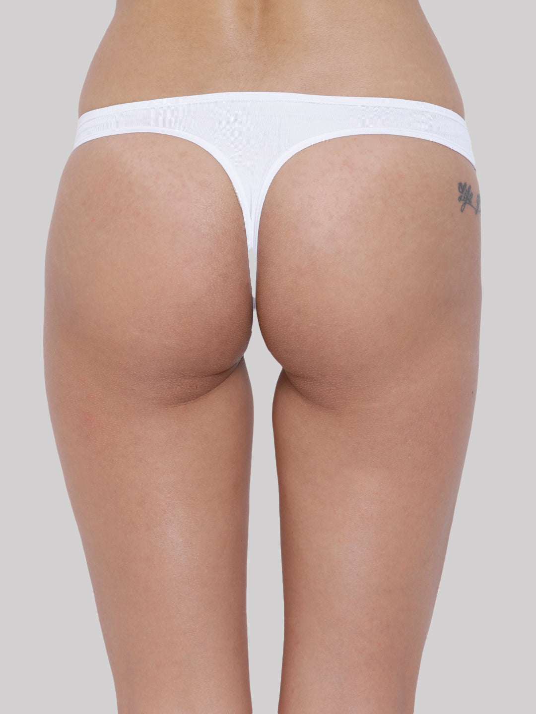 BASIICS by La Intimo women's single-pack semi-seamless thong panty for a smooth fit and comfortable everyday wear.