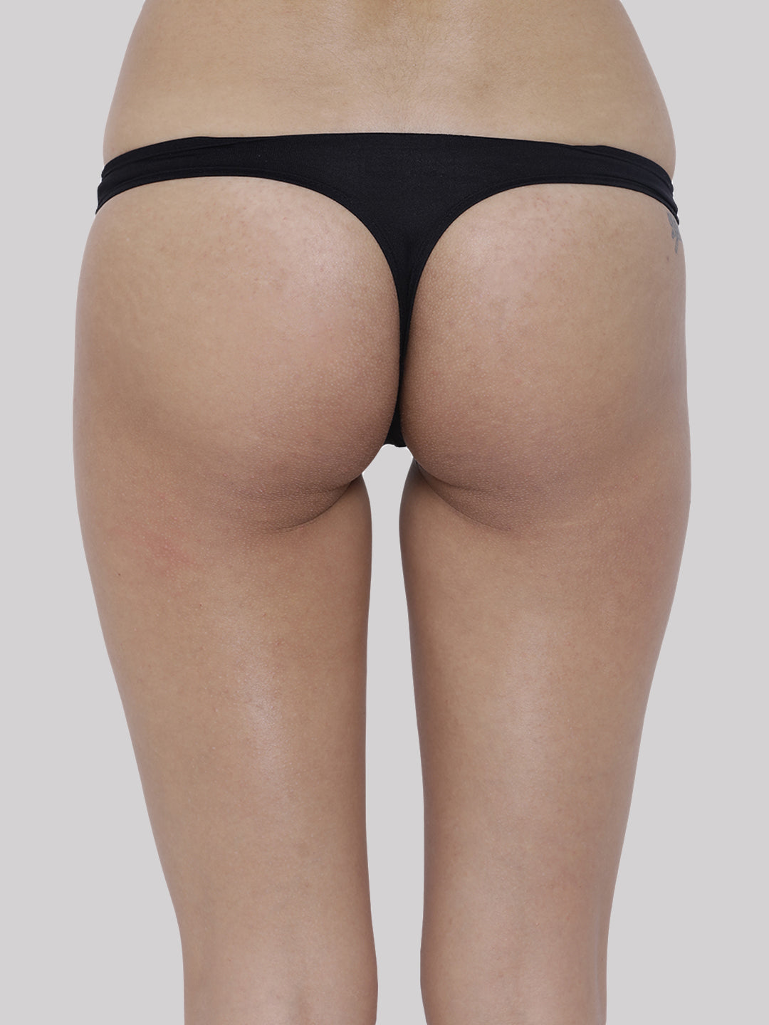 BASIICS by La Intimo women's pack of 2 semi-seamless thong panties offering a smooth fit and comfortable everyday wear.