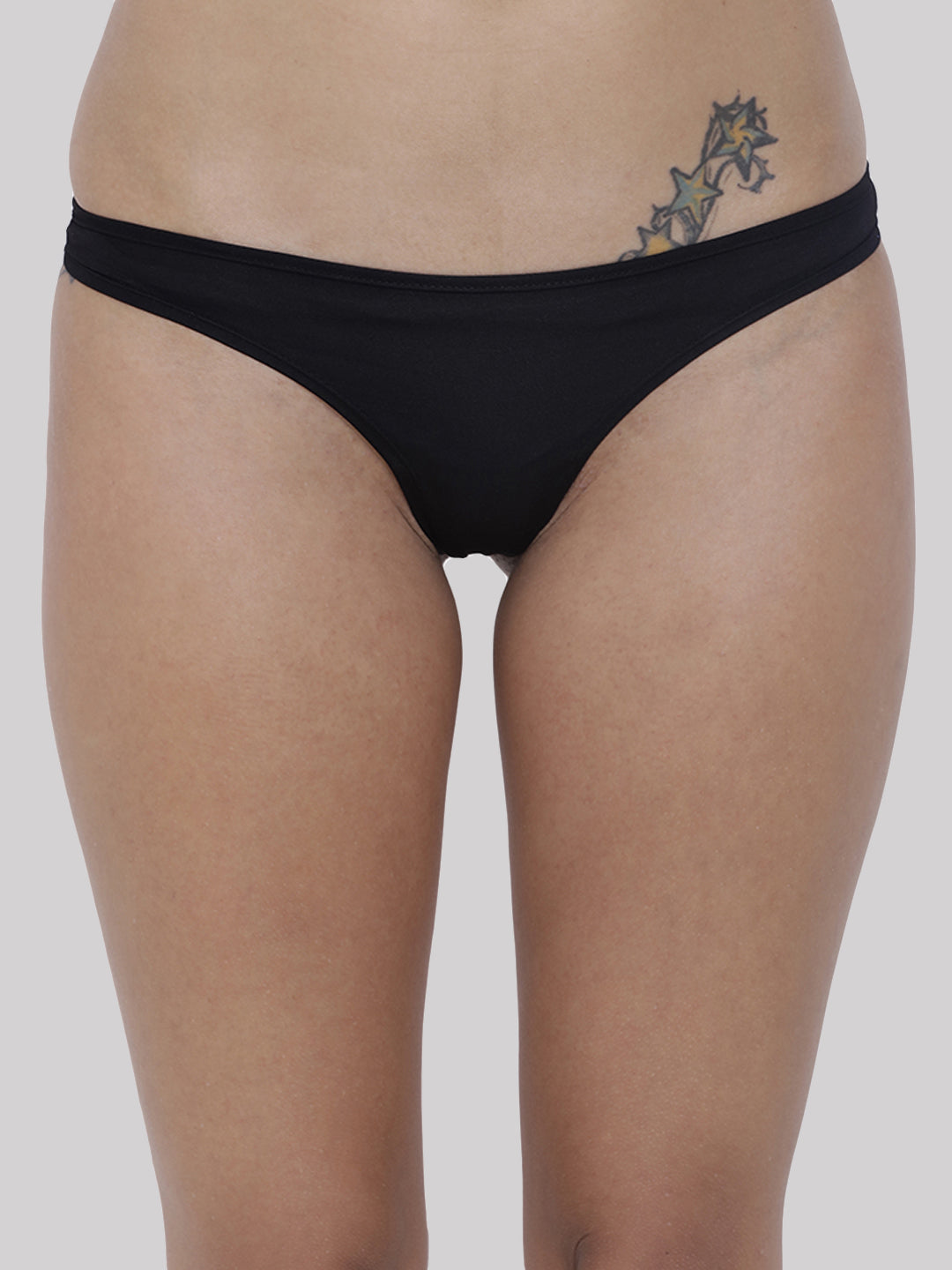 BASIICS by La Intimo women's pack of 2 semi-seamless thong panties offering a smooth fit and comfortable everyday wear.