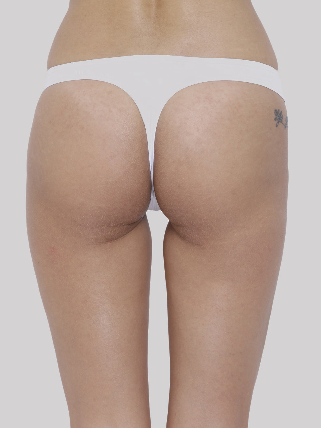 BASIICS by La Intimo women's pack of 2 semi-seamless thong panties offering a smooth fit and comfortable everyday wear.