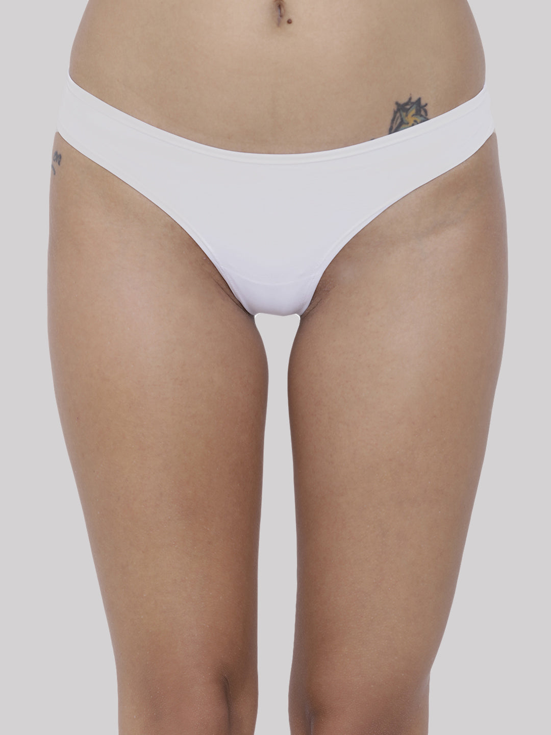 BASIICS by La Intimo women's pack of 2 semi-seamless thong panties offering a smooth fit and comfortable everyday wear.