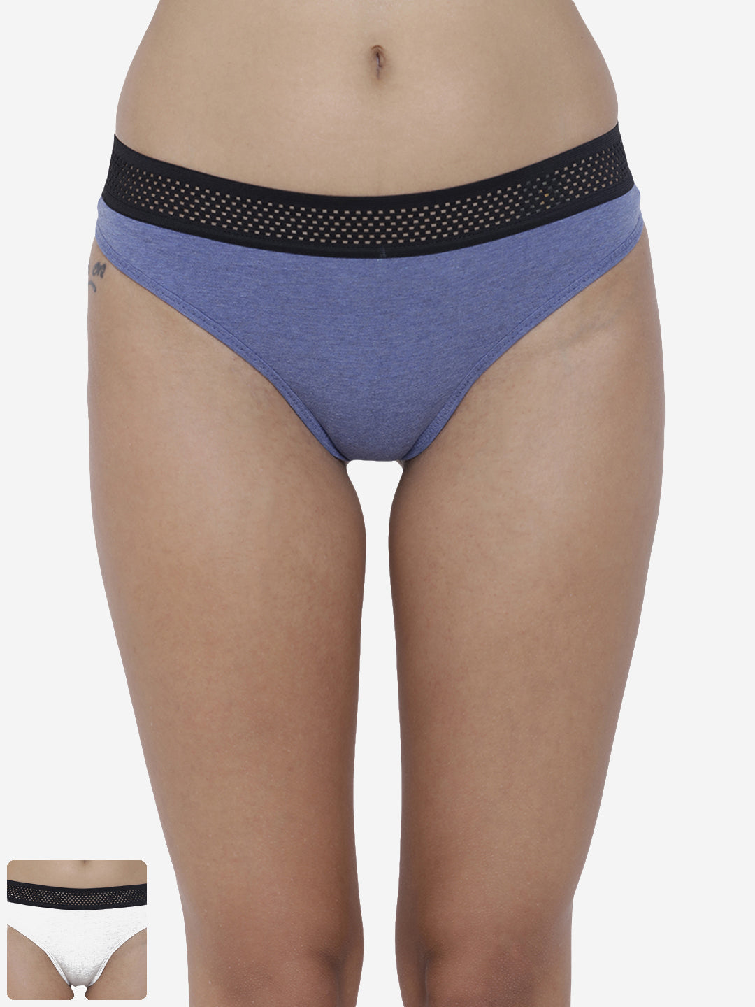 Pack of 2 women’s thongs from La Intimo, designed for comfort and seamless wear in a variety of colors.