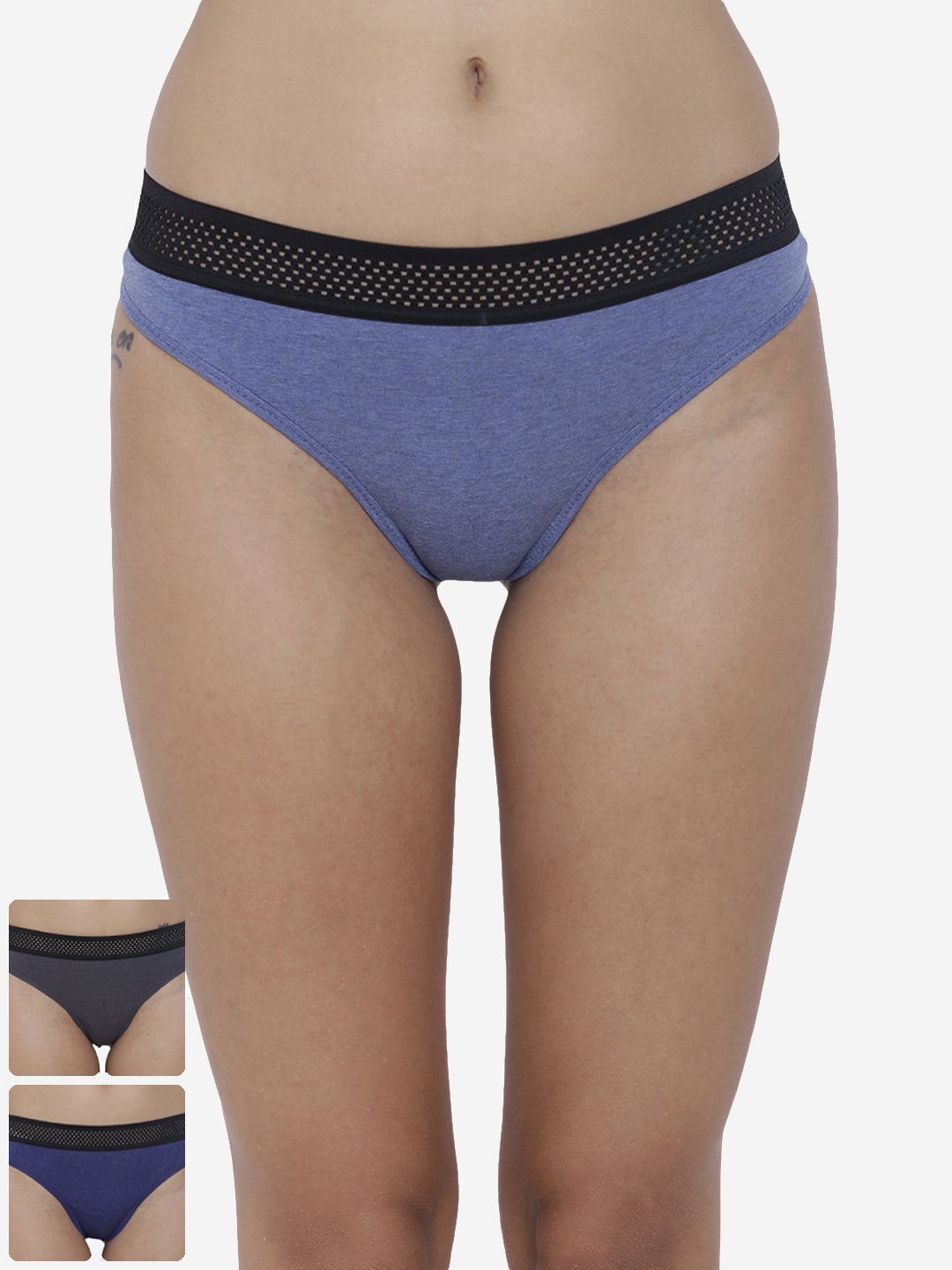 Pack of 3 women’s thongs from La Intimo, designed for comfort and seamless wear in a variety of colors.