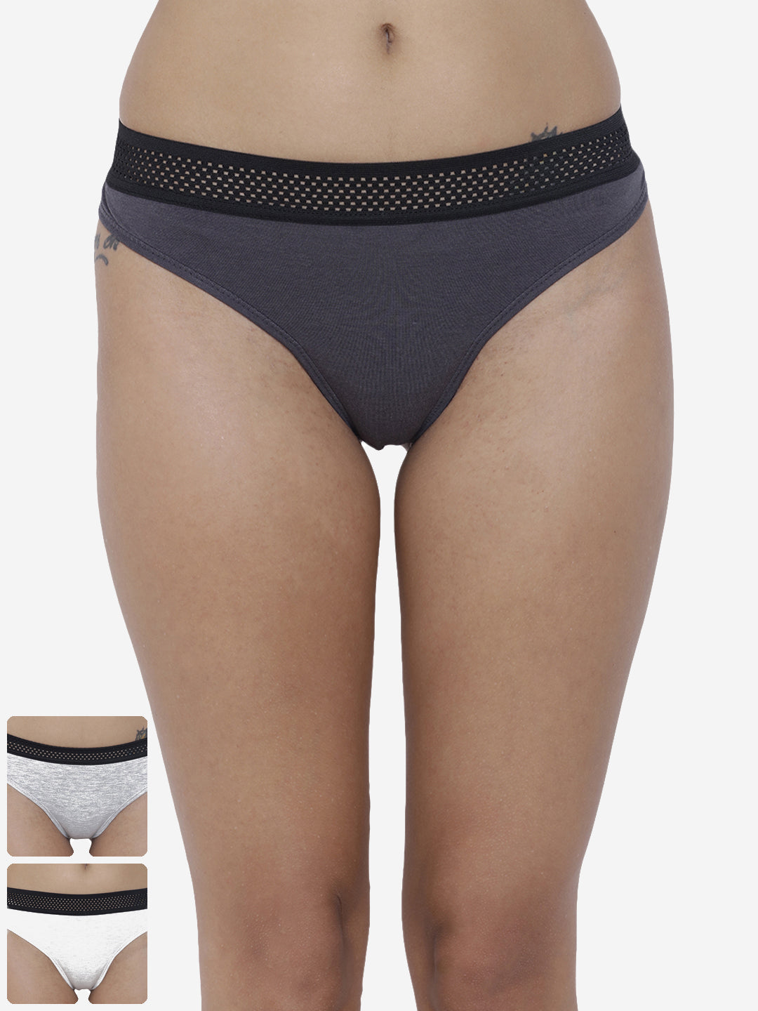 Pack of 3 women’s thongs from La Intimo, designed for comfort and seamless wear in a variety of colors.