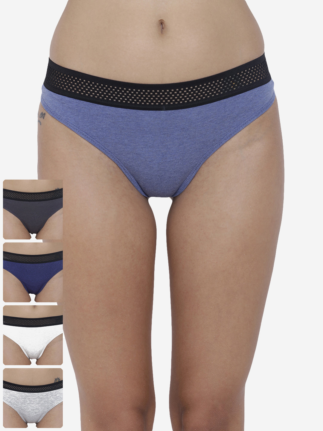 Pack of 5 women’s thongs from La Intimo, designed for comfort and seamless wear in a variety of colors.