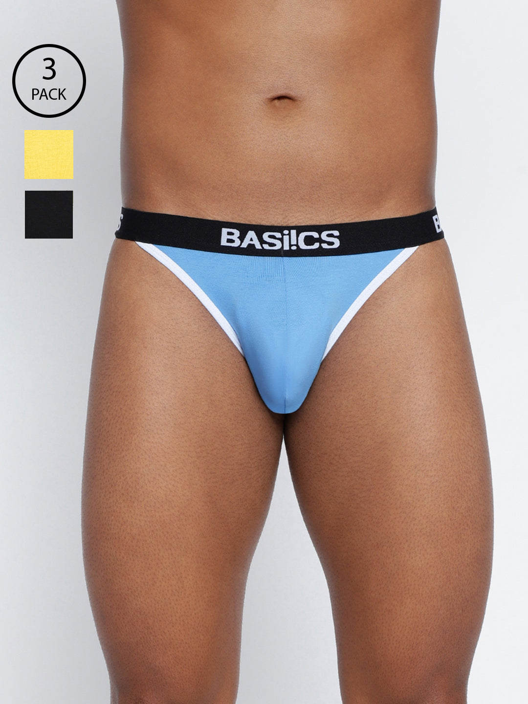 Pack of 3 men’s briefs from La Intimo, designed for comfort and seamless fit in a variety of colors.