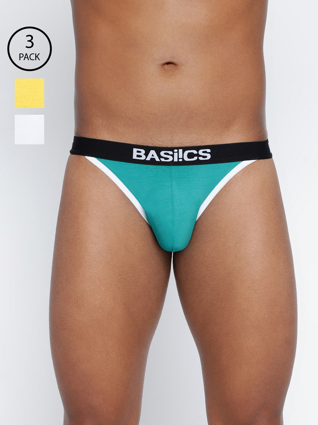 Pack of 3 men’s briefs from La Intimo, designed for comfort and seamless fit in a variety of colors.