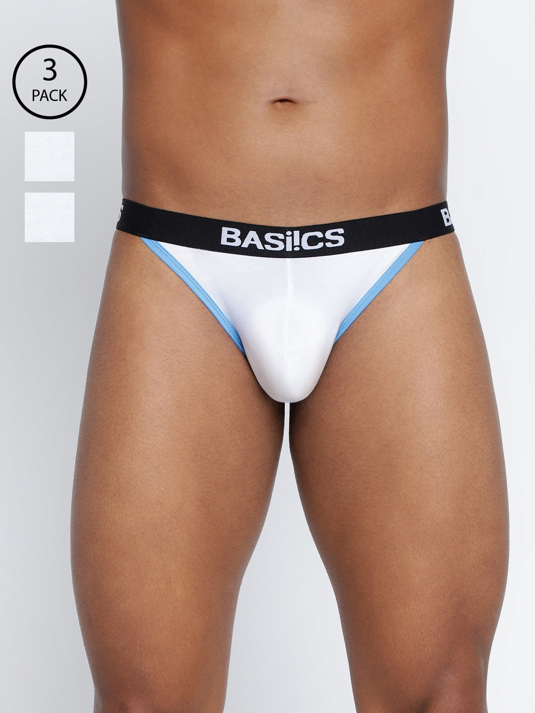 Pack of 3 men’s briefs from La Intimo, designed for comfort and seamless fit in a variety of colors.