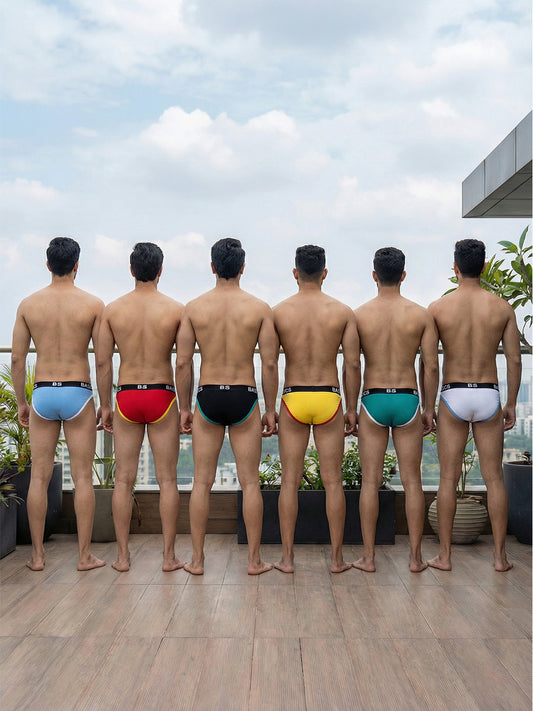 Cotton Brief - Thigh High BASIICS (Pack of 6)