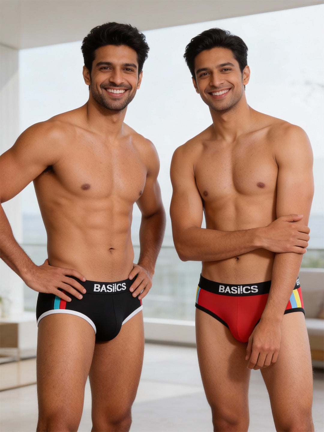 Cotton Brief - Straight Panel BASIICS (Pack of 2)
